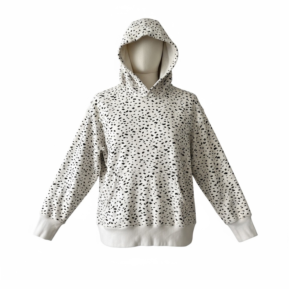 Athleta Girl RetroActive Oversized Hoodie Brush Dot Cream Size 16 XXL - Picture 2 of 9